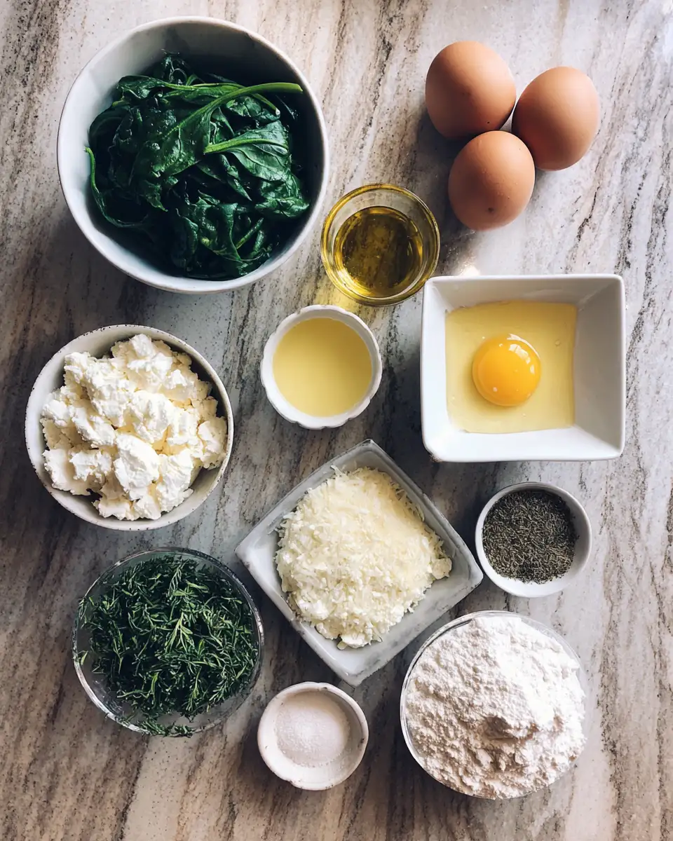 Ingredients for Quick & Delicious: Spinach and Feta Spanakopita Cookies in 15 Minutes