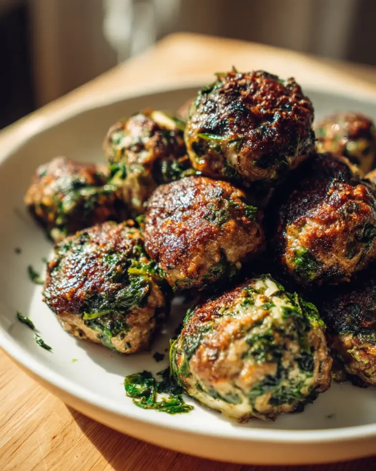 Quick & Delicious: Spinach Garlic Meatballs Stuffed with Mozzarella in 15 Minutes - Featured Image