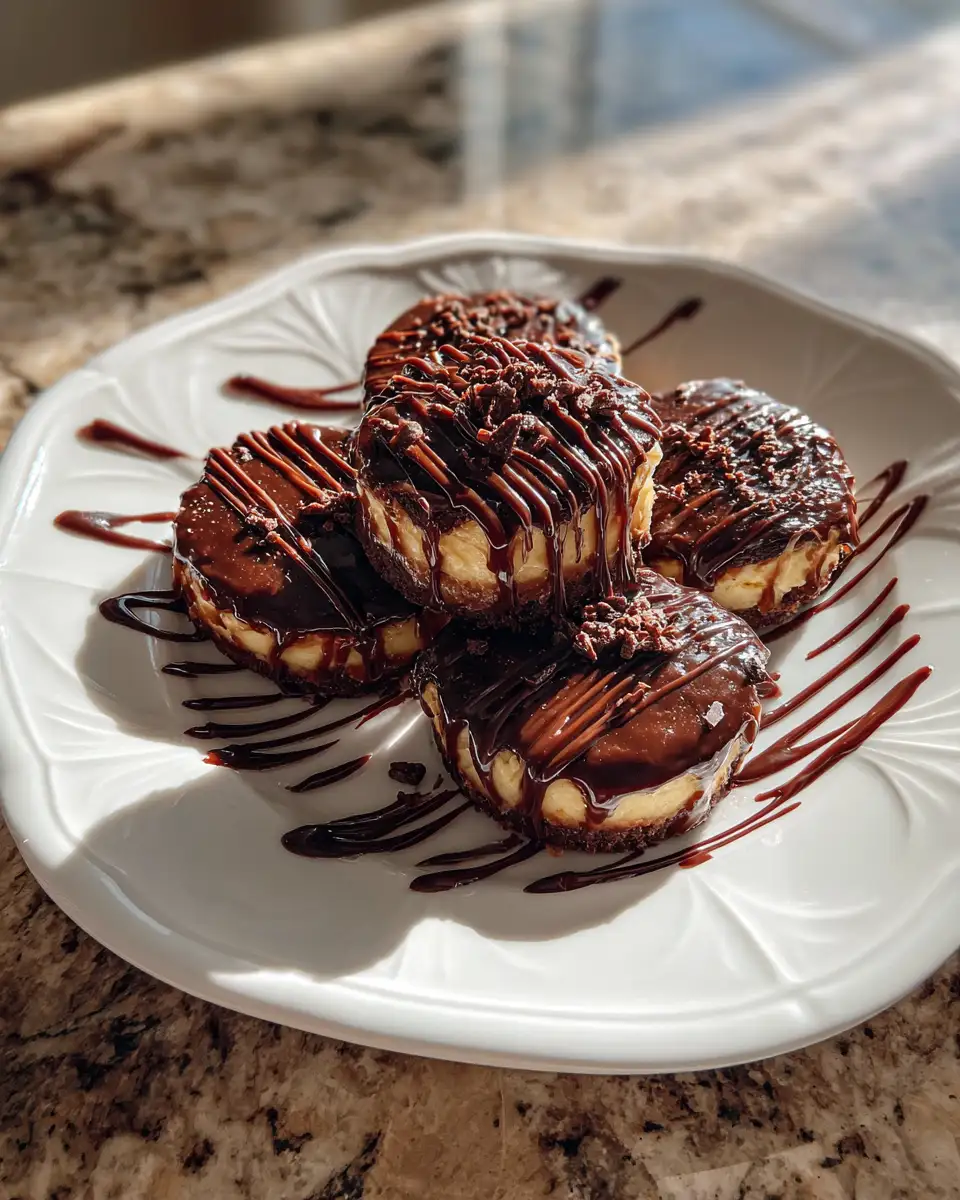 Indulge in Irresistible Turtle Chocolate Caramel Cheesecake Bites 6 Final dish - Indulge in Irresistible Turtle Chocolate Caramel Cheesecake Bites