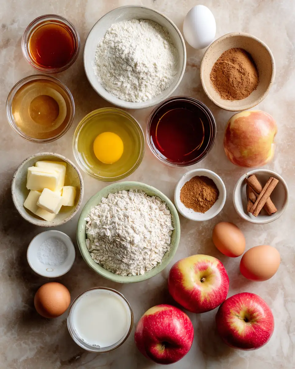 Ingredients for Autumn's Sweetest Treat: Discover the Magic of Apple Cider Donuts