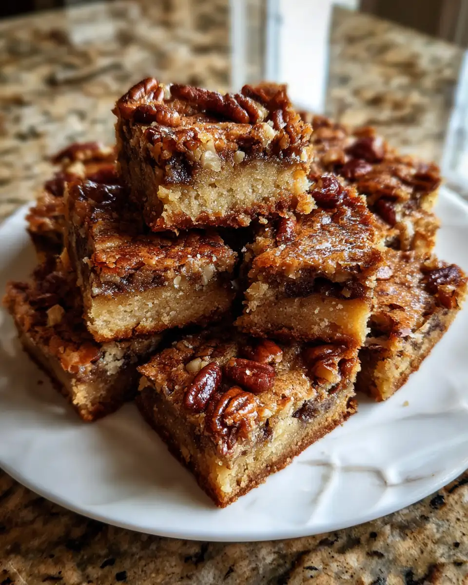 Decadent Delight: Indulge in Irresistible Brown Butter Pecan Blondies 6 Final dish - Decadent Delight: Indulge in Irresistible Brown Butter Pecan Blondies