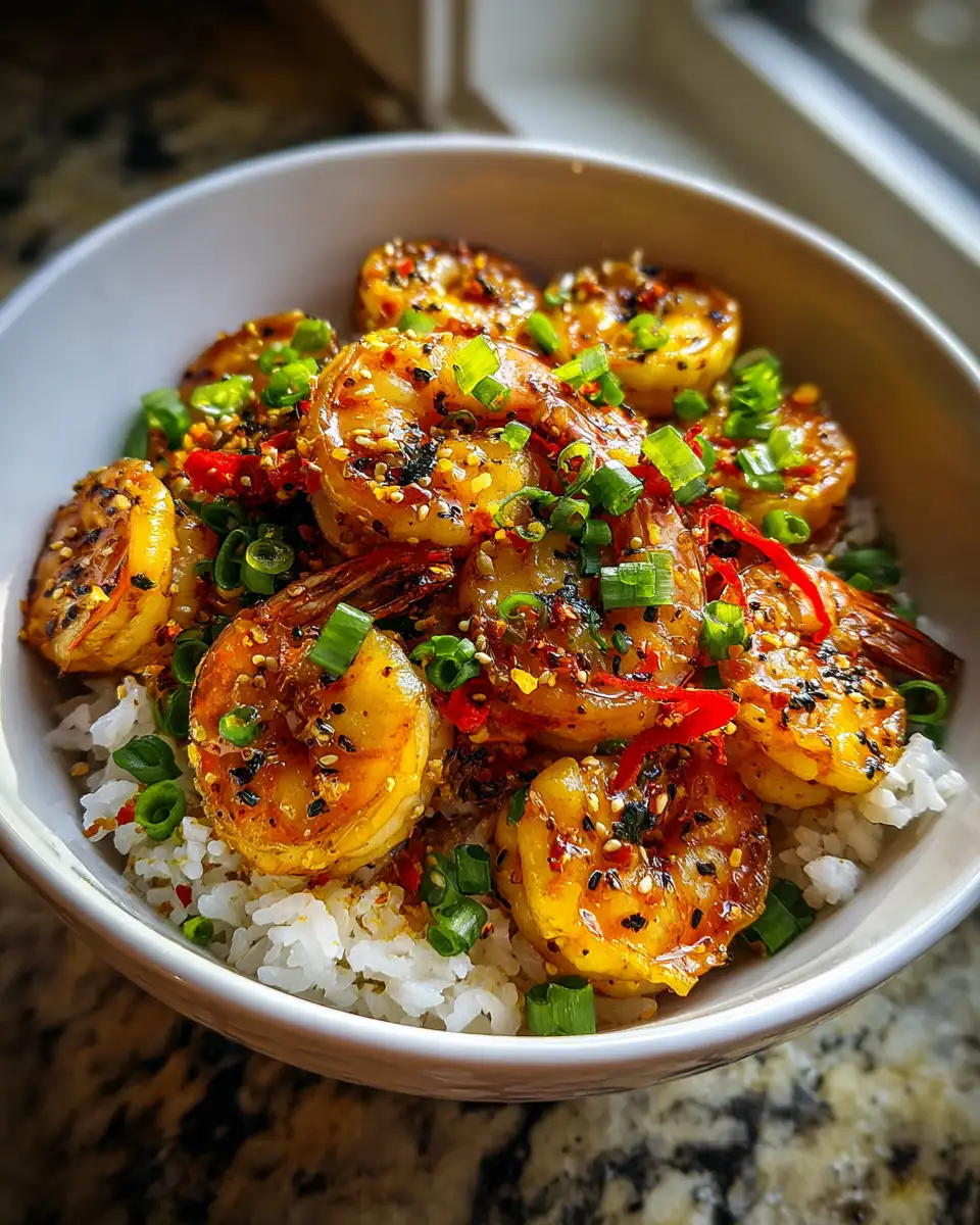 Final dish - Irresistible Cajun Honey Butter Shrimp Bowls That Will Spice Up Your Dinner