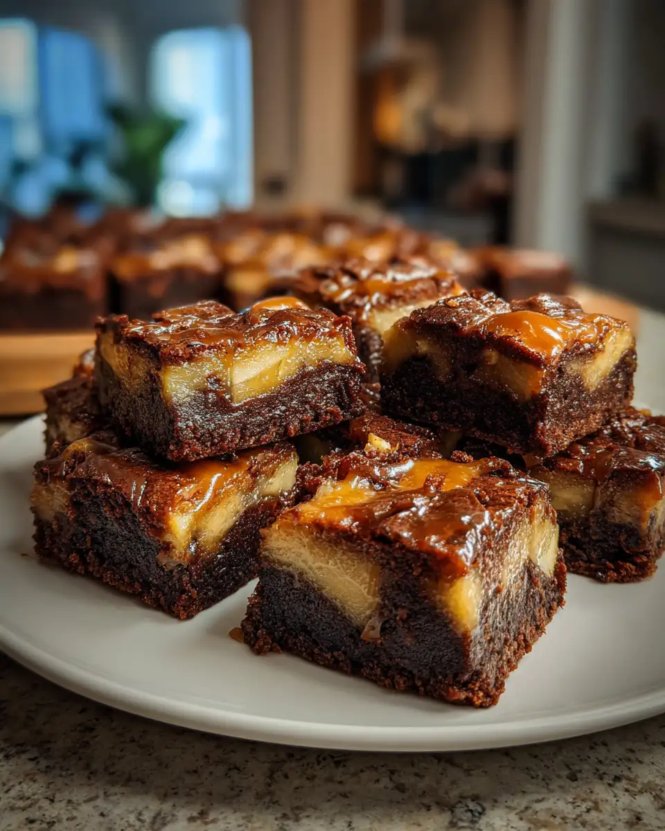 Final dish - Decadent Delight: Caramel Apple Brownie Bars to Savor
