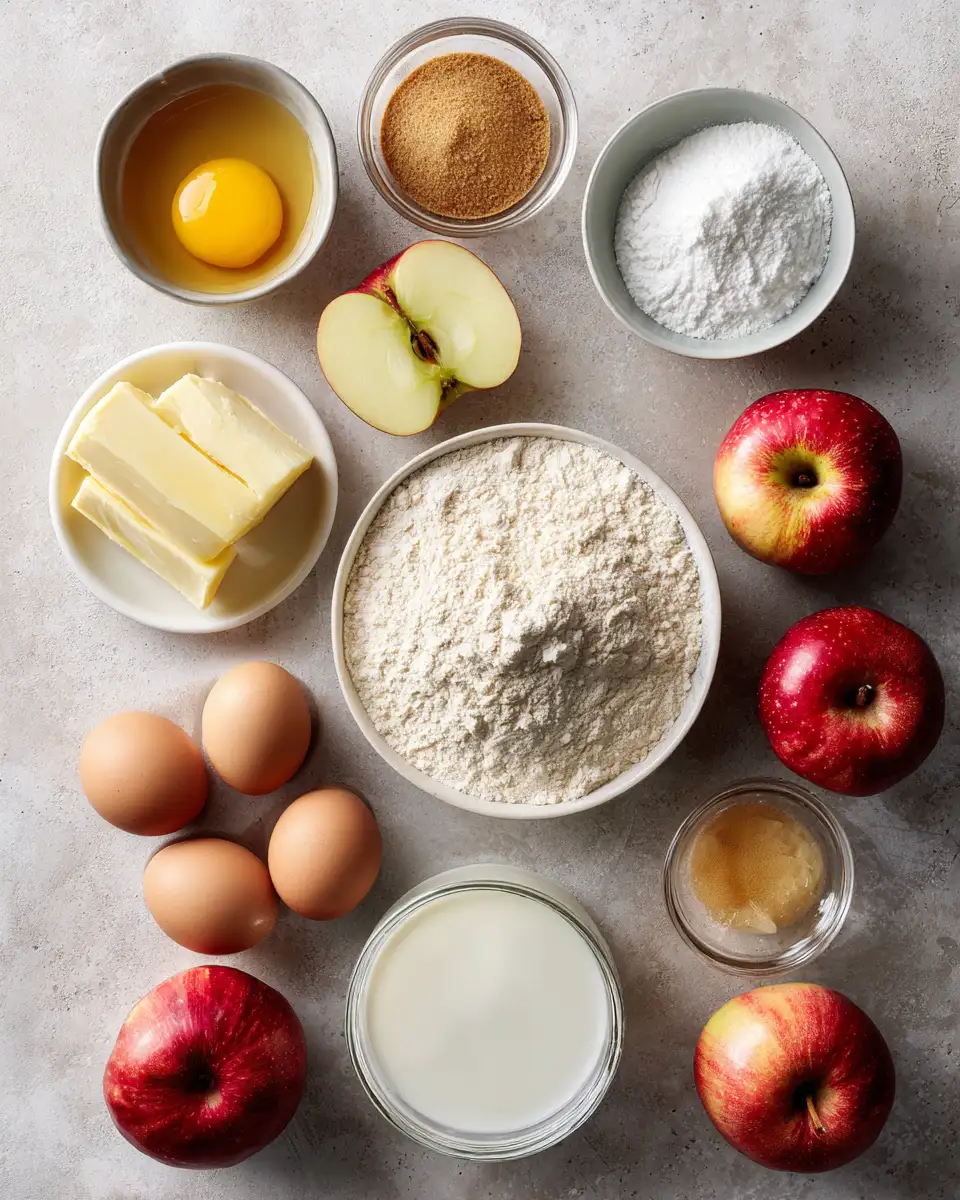 Ingredients for Decadent Delights: Dive Into the Sweetness of Caramel Apple Upside Down Cake