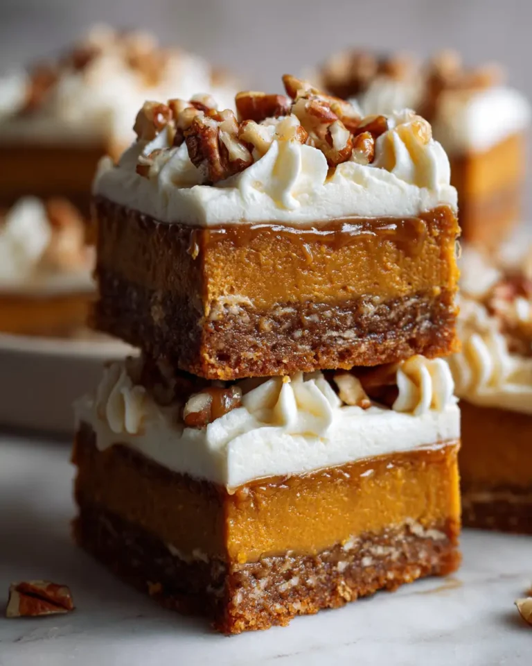 Irresistible Indulgence: Caramel Pecan Pumpkin Bars Delight - Featured Image