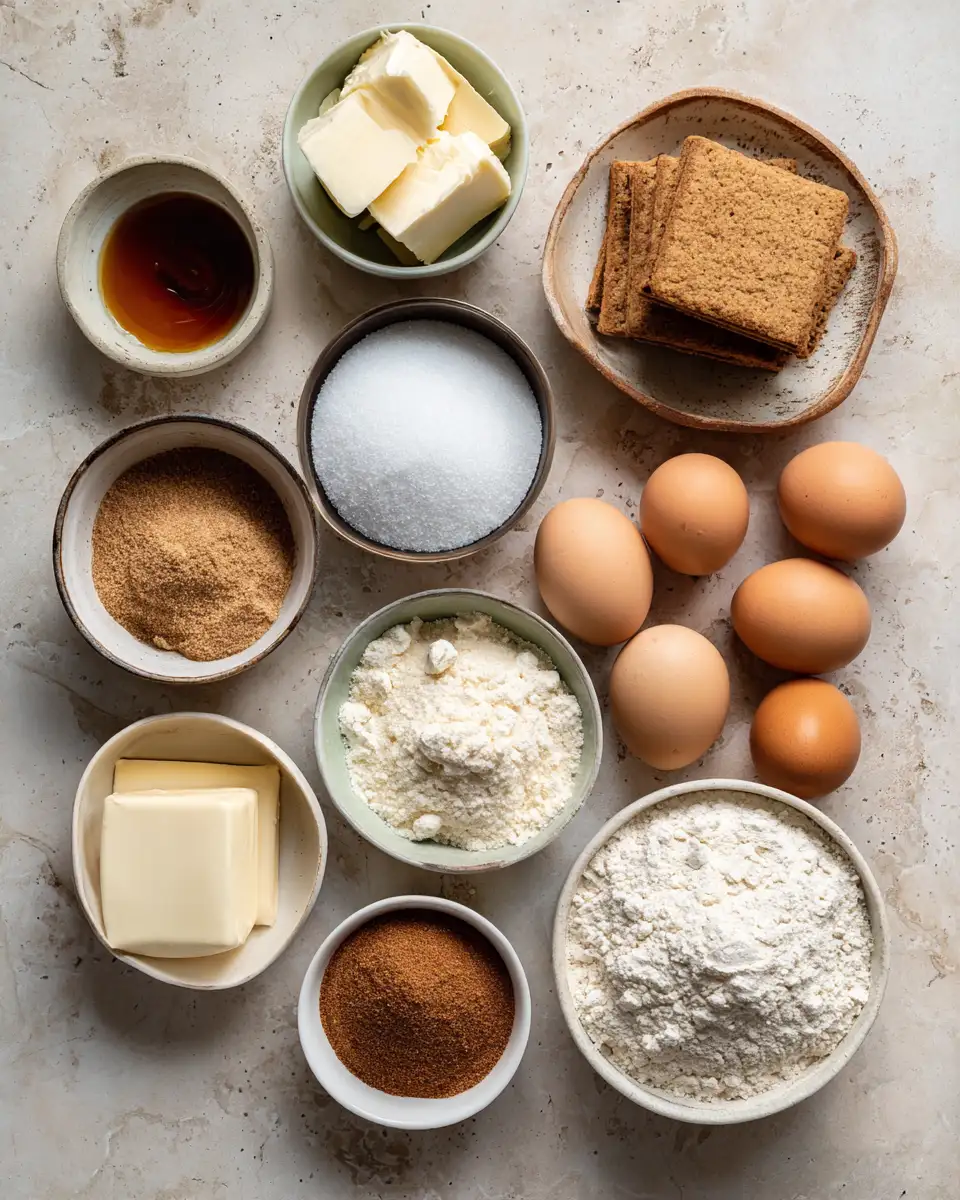 Ingredients for Irresistible Churro Cheesecake Cookie Bites: The Ultimate Sweet Treat