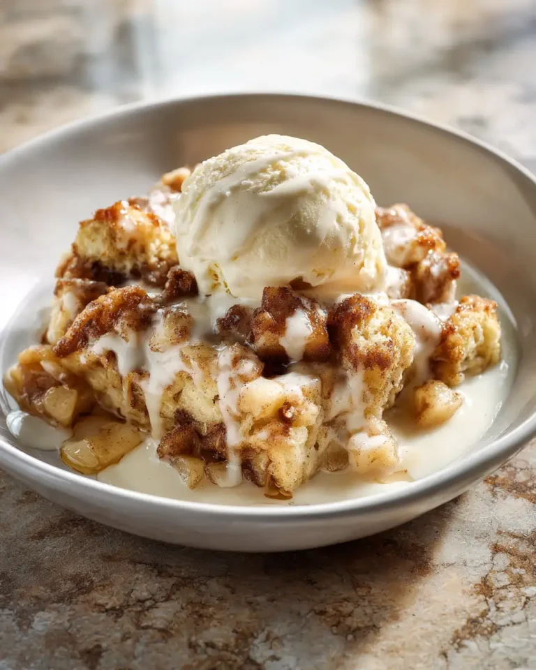 Irresistible Indulgence: Cinnamon Roll Apple Cobbler Delight - Featured Image