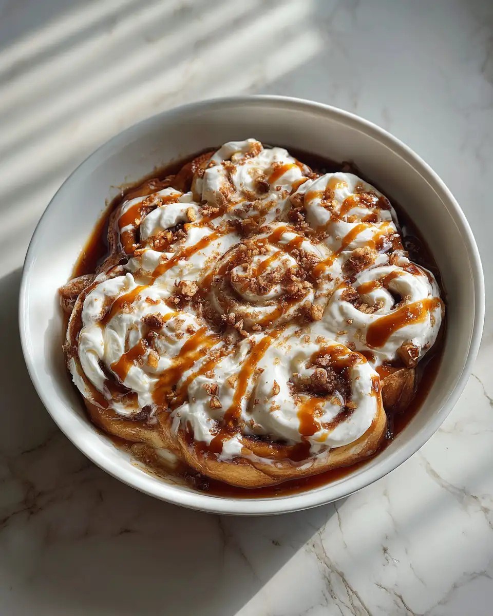 Final dish - Irresistible Indulgence: Cinnamon Roll Apple Cobbler Delight