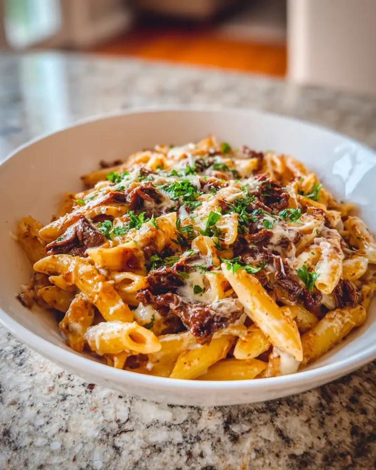 Decadent French Onion Beef Pasta: A Creamy Comfort Food Delight - Featured Image