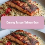 Savor the Flavors: Creamy Tuscan Salmon Orzo Delight