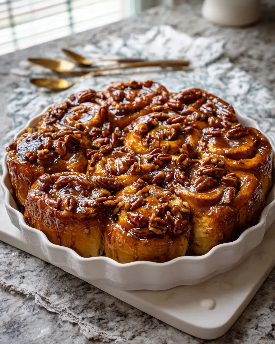 Indulge in Irresistible Gooey Maple Pecan Sticky Buns Bliss 6 Final dish - Indulge in Irresistible Gooey Maple Pecan Sticky Buns Bliss