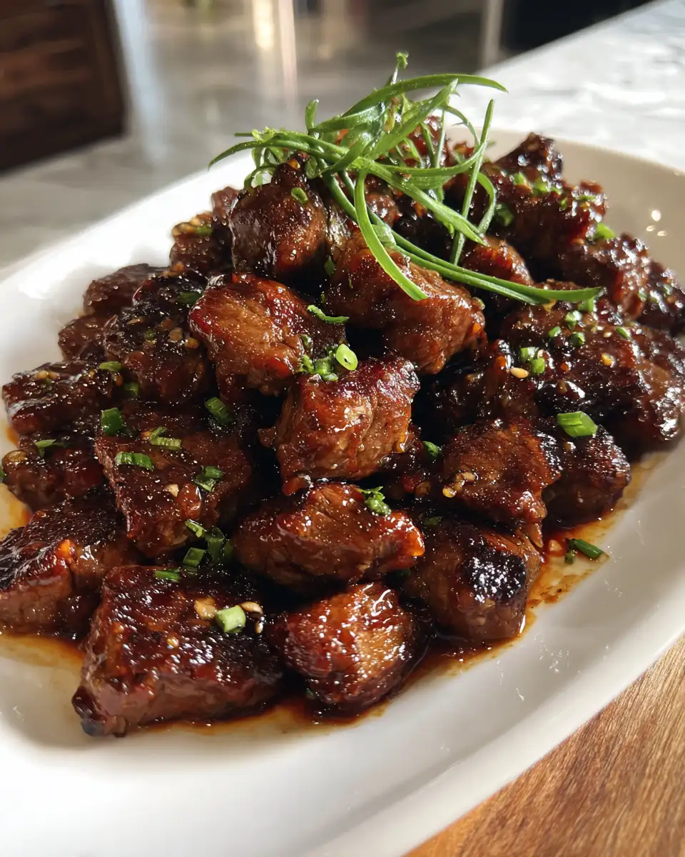 Final dish - Sizzling Honey Garlic Steak Bites: A Flavor Explosion in Every Bite