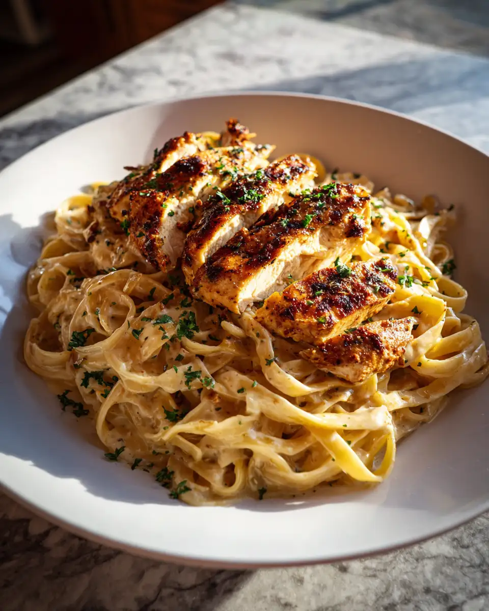 Spice Up Your Dinner with Hot Honey Chicken Alfredo Pasta 6 Final dish - Spice Up Your Dinner with Hot Honey Chicken Alfredo Pasta