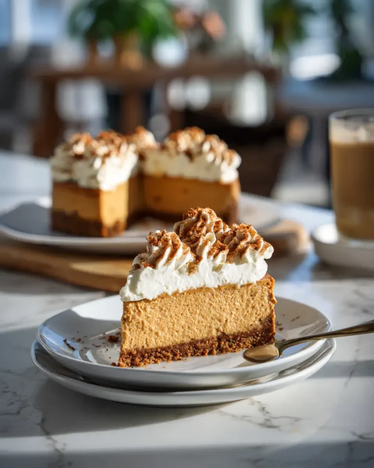 Indulge in Fall Flavors with No Bake Biscoff Pumpkin Cheesecake - Featured Image