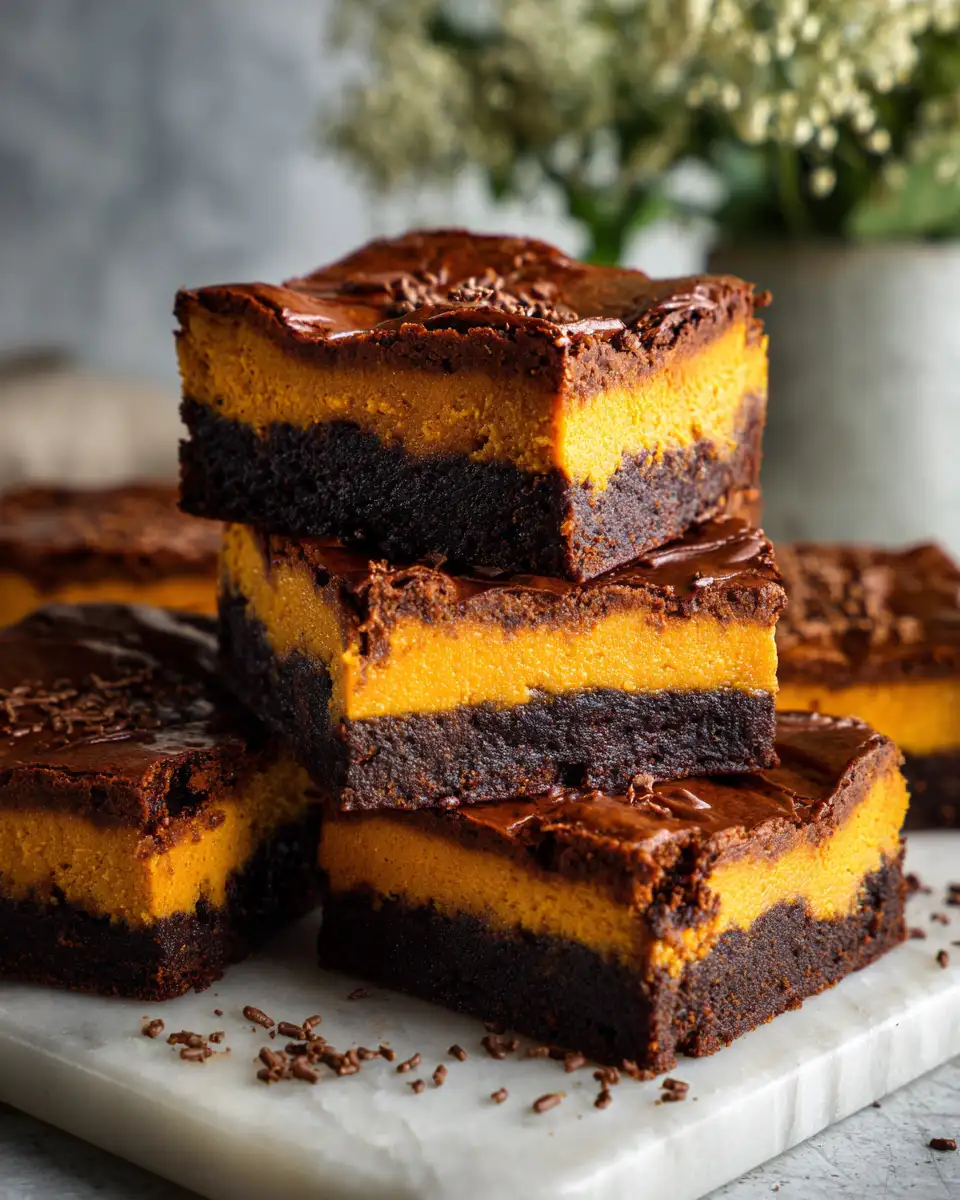 Decadent Pumpkin Cheesecake Brownie Bars to Satisfy Your Fall Cravings 6 Final dish - Decadent Pumpkin Cheesecake Brownie Bars to Satisfy Your Fall Cravings