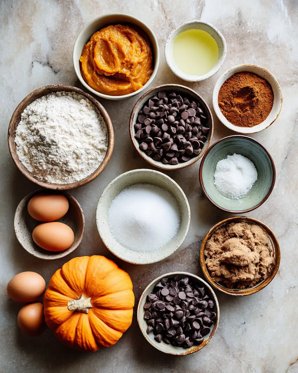 Ingredients for Irresistibly Moist Pumpkin Chocolate Chip Bread That Will Sweeten Your Fall