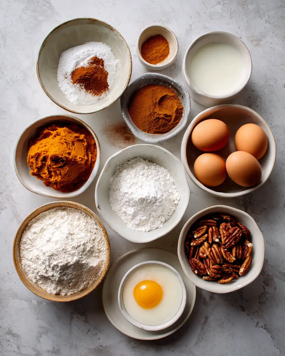 Ingredients for Irresistible Pumpkin Cinnamon Roll Cake: Fall's Sweetest Delight