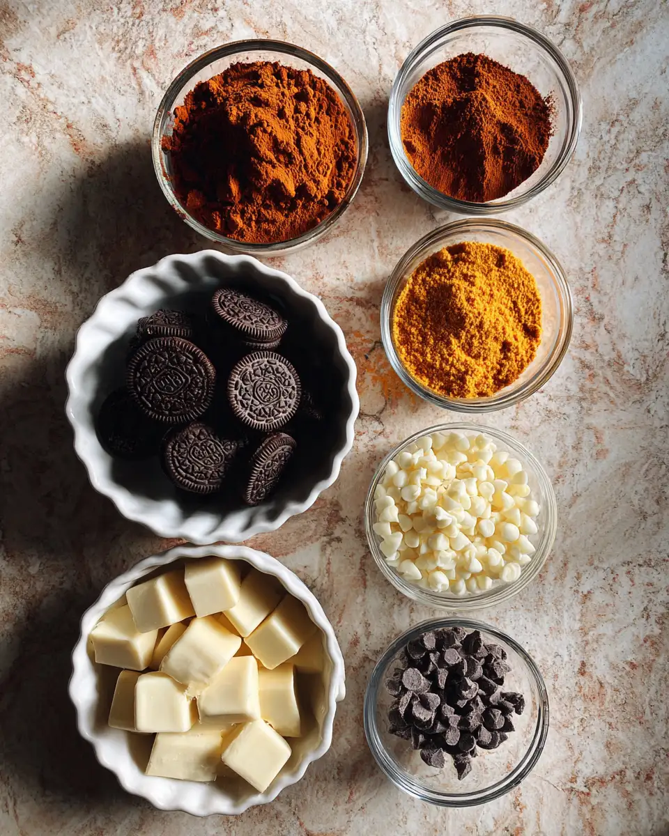 Ingredients for Decadent Pumpkin Oreo Cheesecake Truffles: A Fall Delight