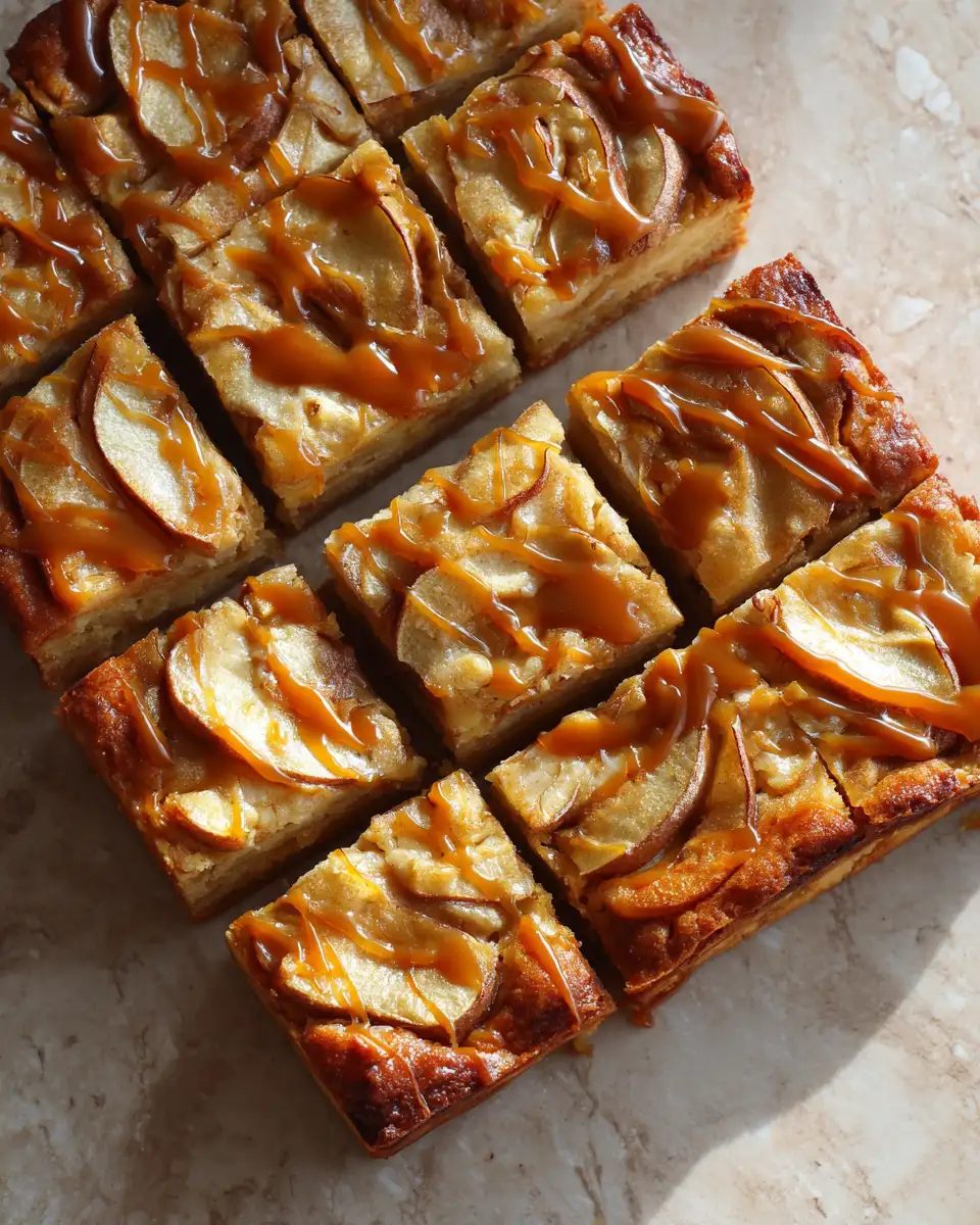 Final dish - Decadent Delights: Salted Caramel Apple Blondies to Savor