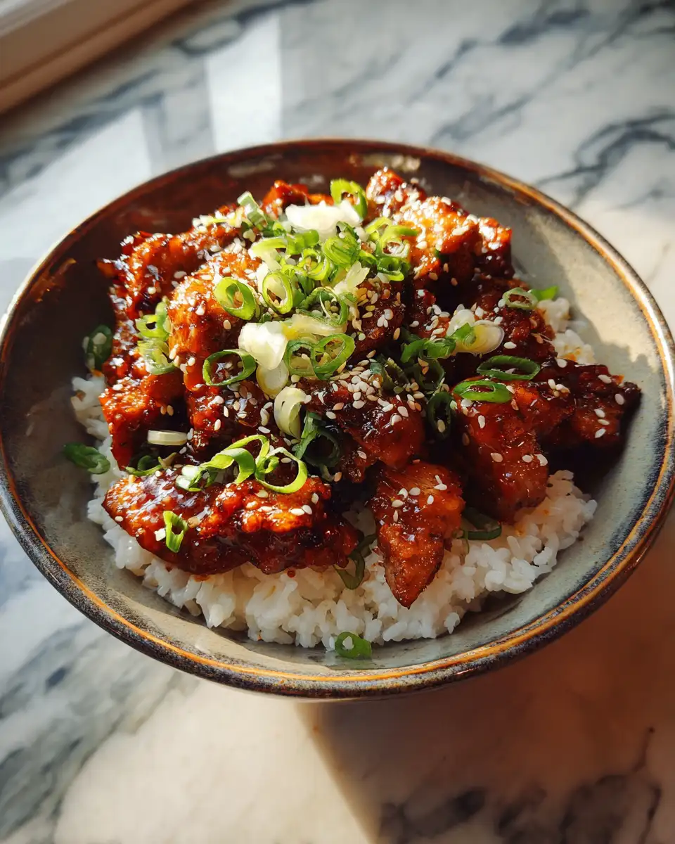 Irresistible Sticky Teriyaki Chicken Rice Bowls That You'll Crave 6 Final dish - Irresistible Sticky Teriyaki Chicken Rice Bowls That You'll Crave