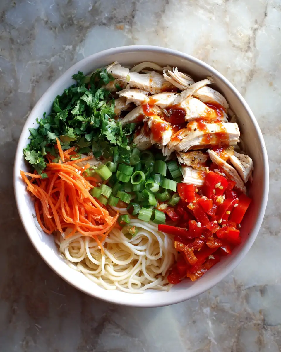 Ingredients for Spice Up Your Dinner with Sweet Chili Chicken Noodle Bowls